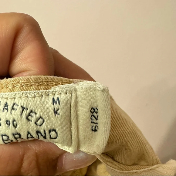 Lucky Brand Shorts Women's Sienna Chino Stretch Khaki Distressed Beige Size  28 - Picture 6 of 9